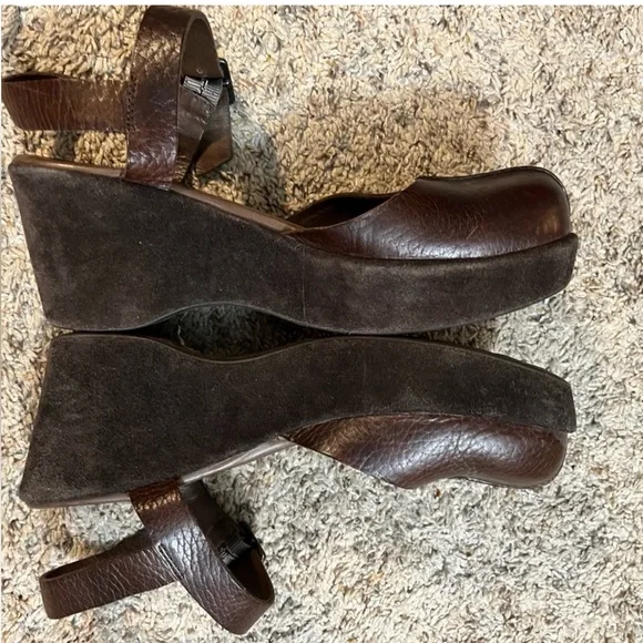 Kork-Ease Brown Leather Women's Shoes - Picture 3 of 6